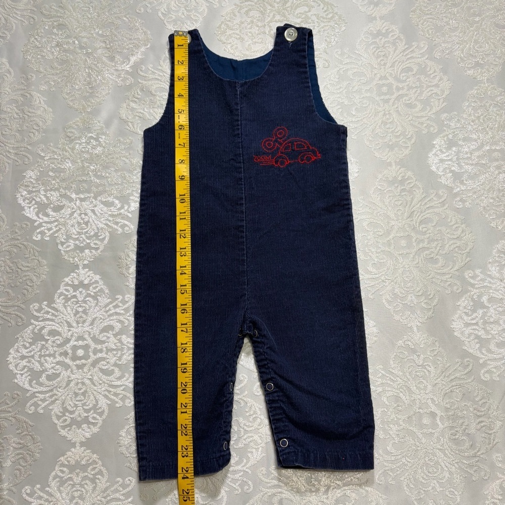 Vintage Royal Heir Corduroy One Piece Overall Navy Size 18 Month - Picture 8 of 9
